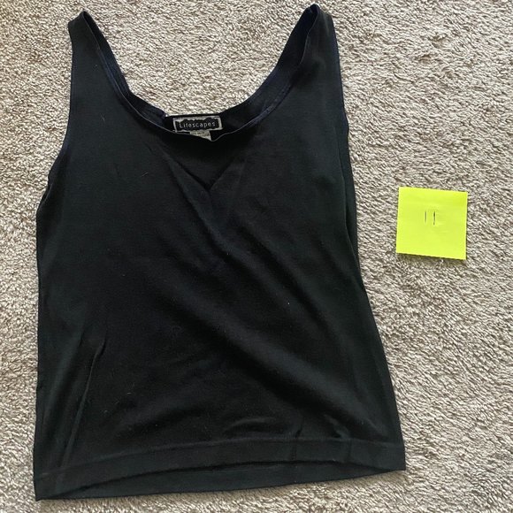 LIFESCAPES Black Tank - Picture 1 of 3